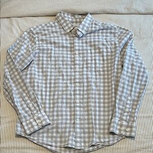 Goodfellow & Co Light Gray Plaid Men's Shirt